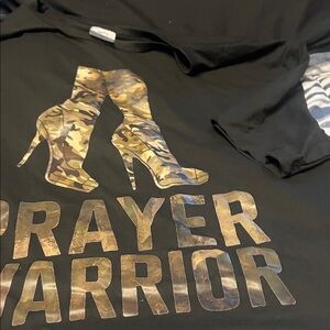 Black Prayer Warrior Short Sleeve Tee
